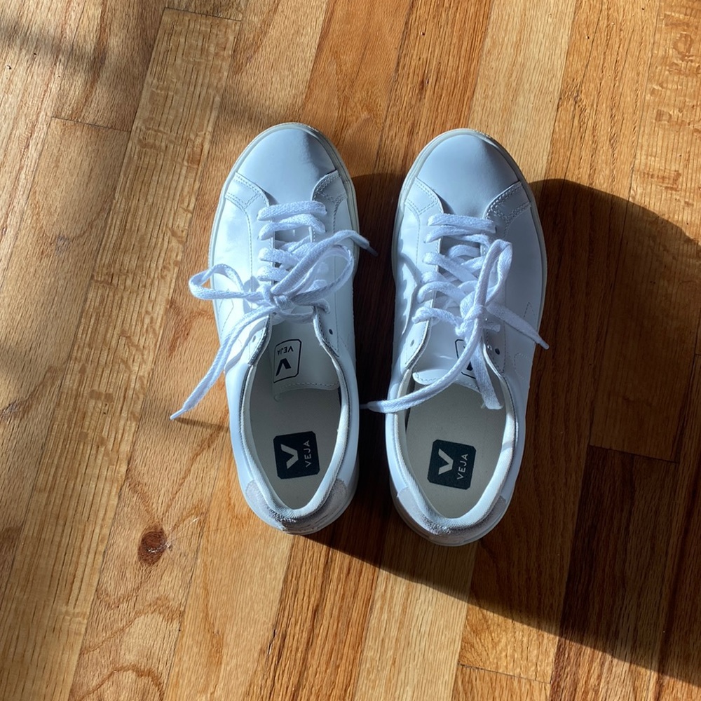 Veja White Low-Top Sneakers